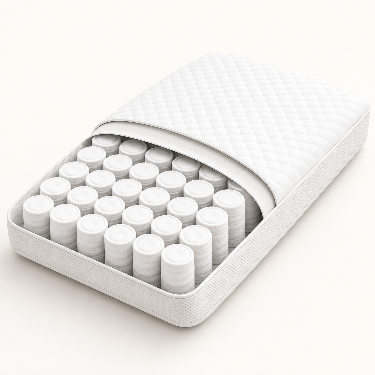 Sleeponica pillow cutaway showing the independent spring core